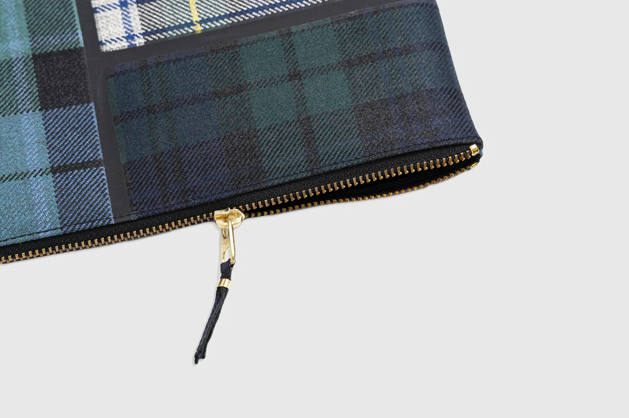TARTAN PATCHWORK POUCH WALLET - Image 3