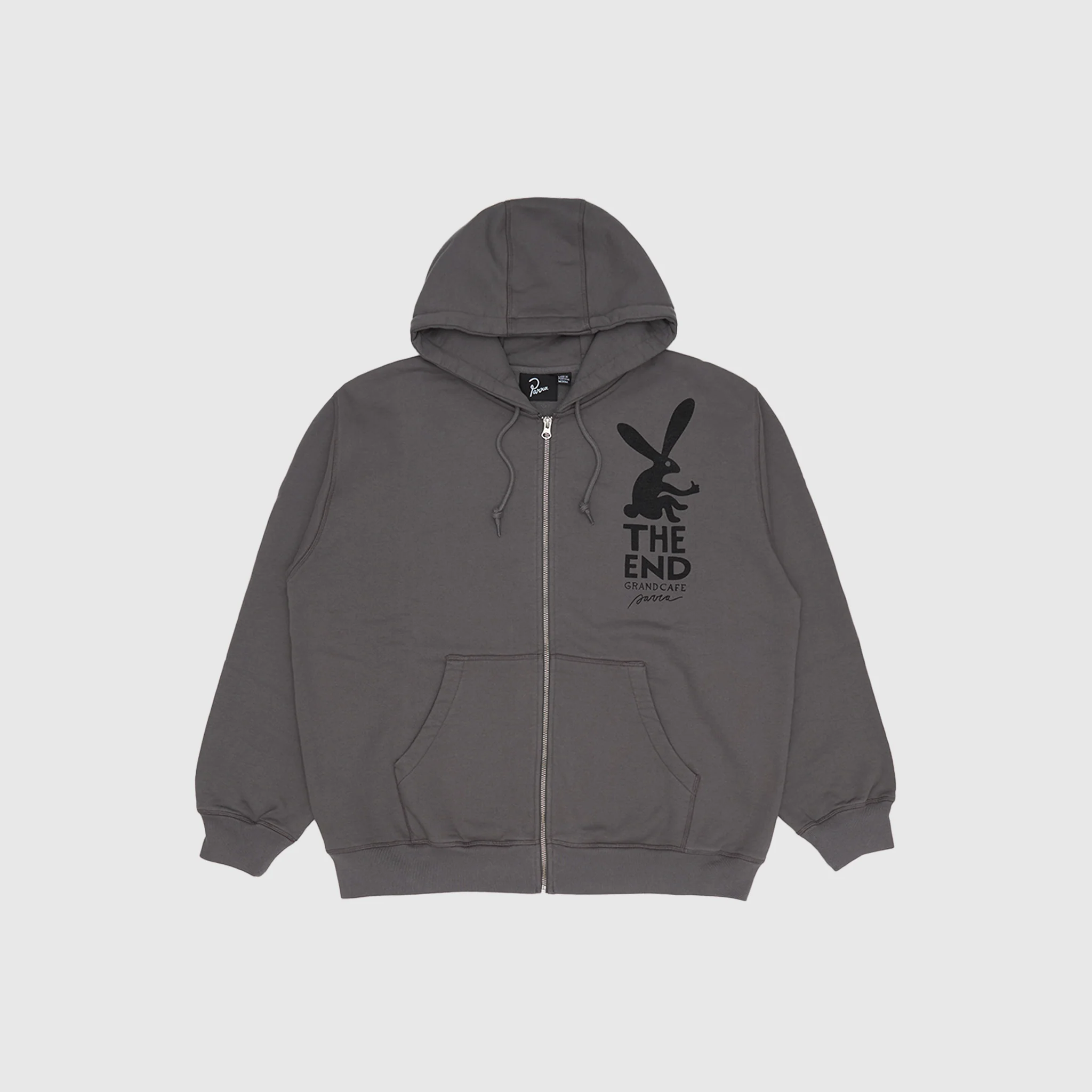 END THE BUNNY ZIP HOODED SWEATSHIRT