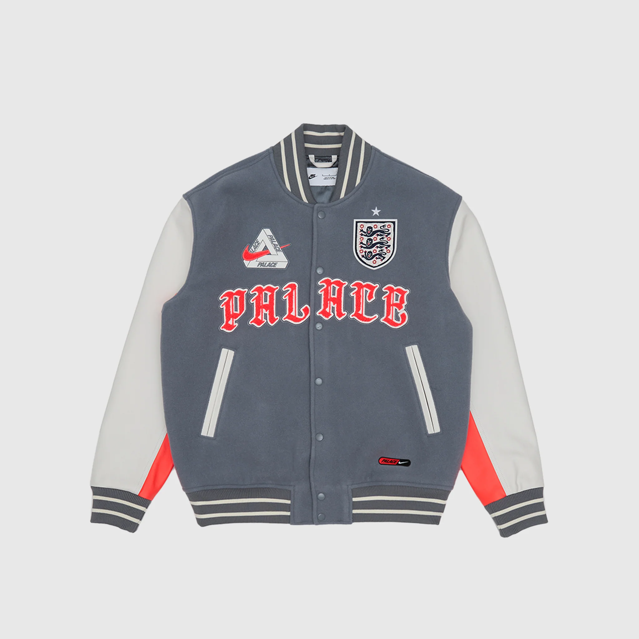 ENGLAND X PALACE VARSITY JACKET