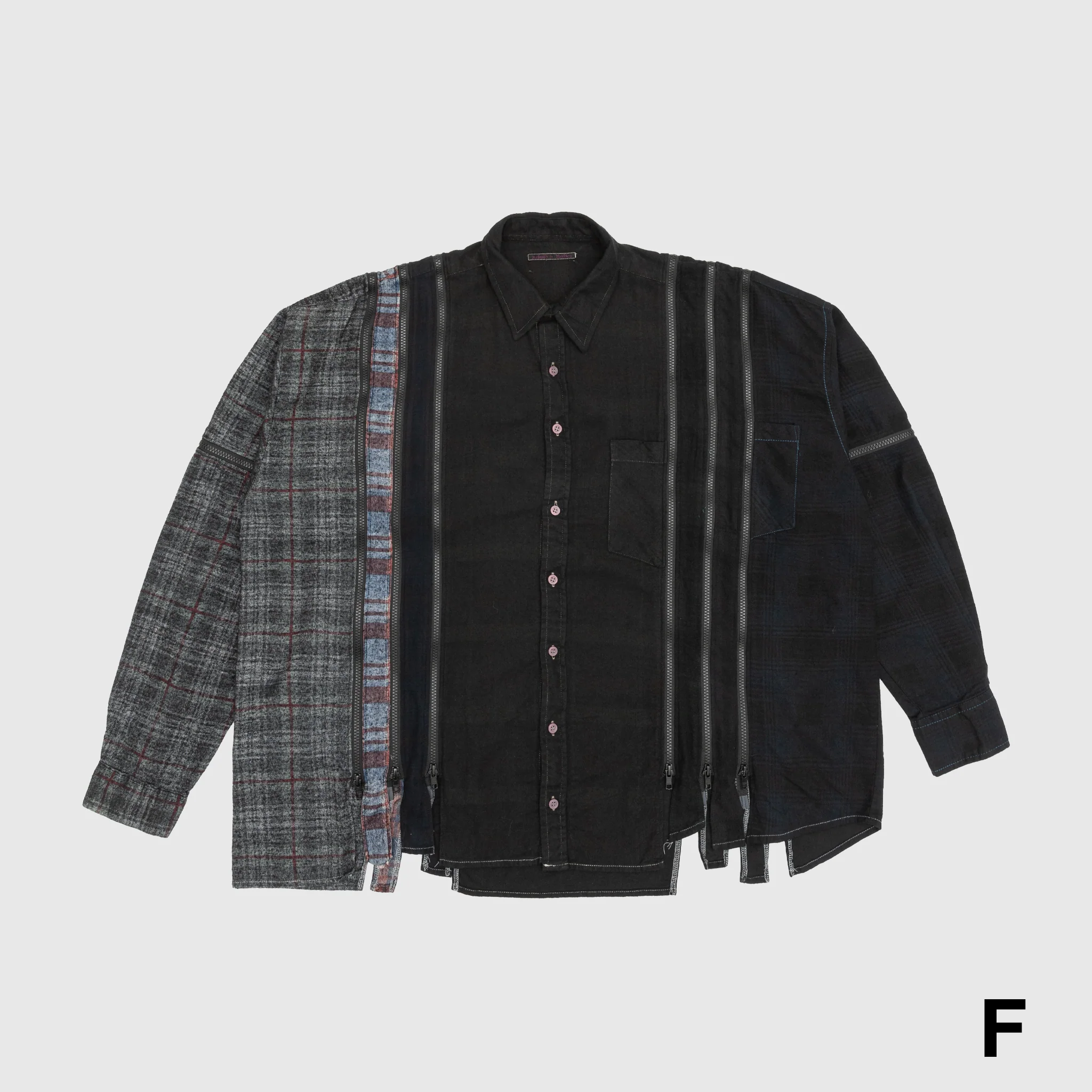 REBUILD BY NEEDLES 7 CUTS ZIPPED WIDE SHIRT - Image 13