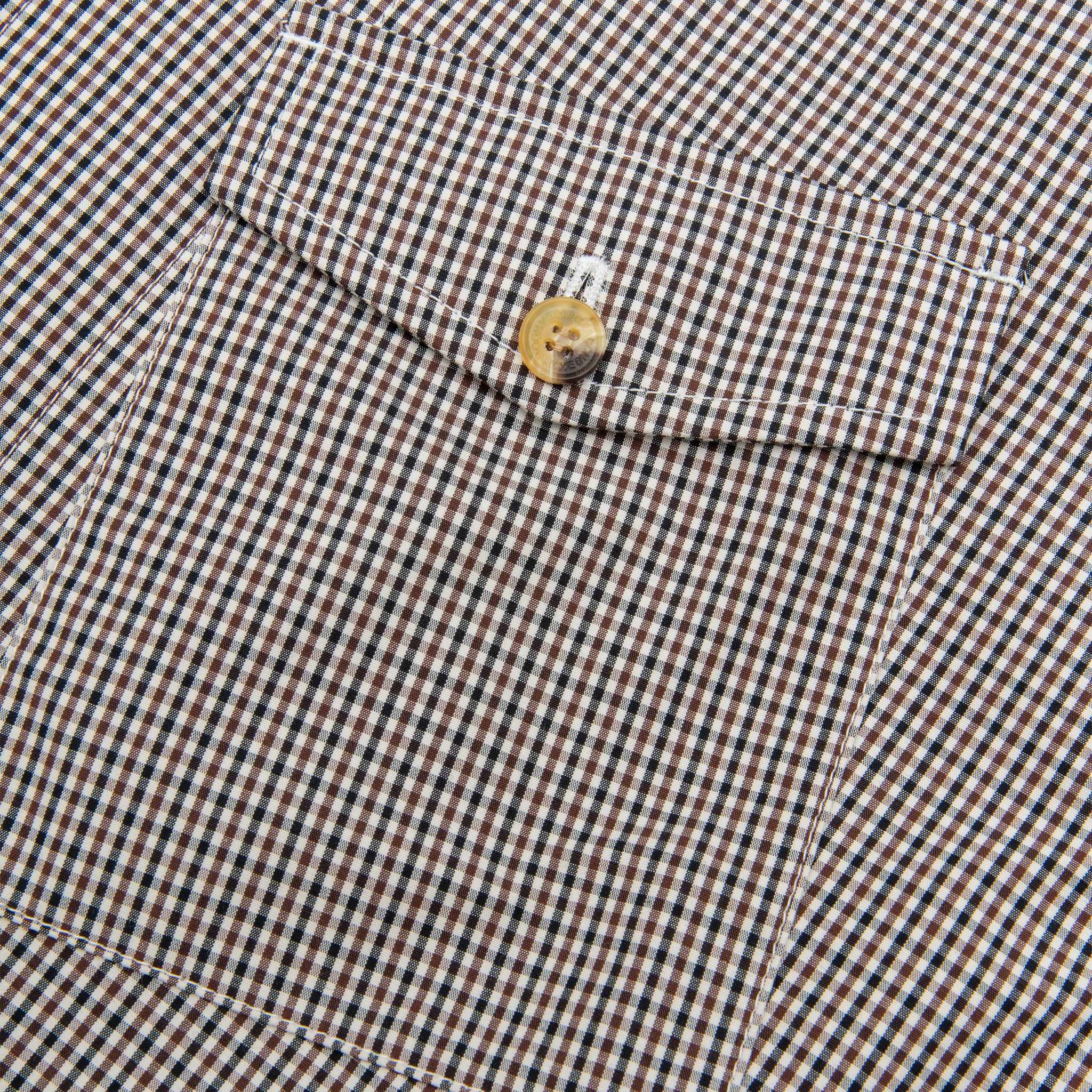 CHECKERED COTTON ZIP-UP SHIRT - Image 6