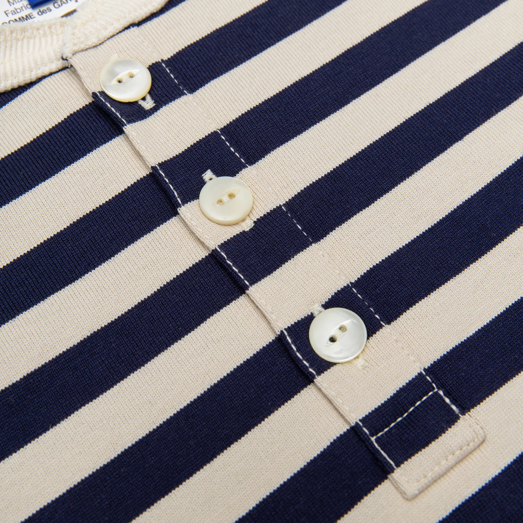 STRIPED L/S HENLEY SHIRT - Image 5