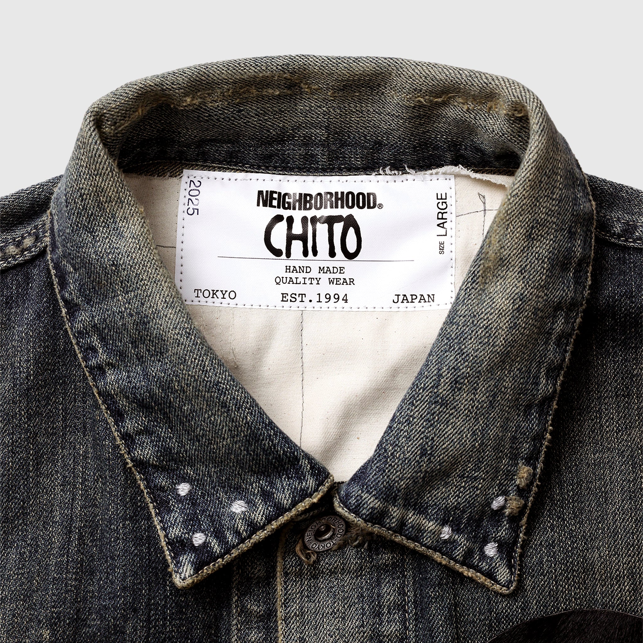 NH  x CHITO SAVAGE DENIM TYPE-1 JACKET MOD - Image 3