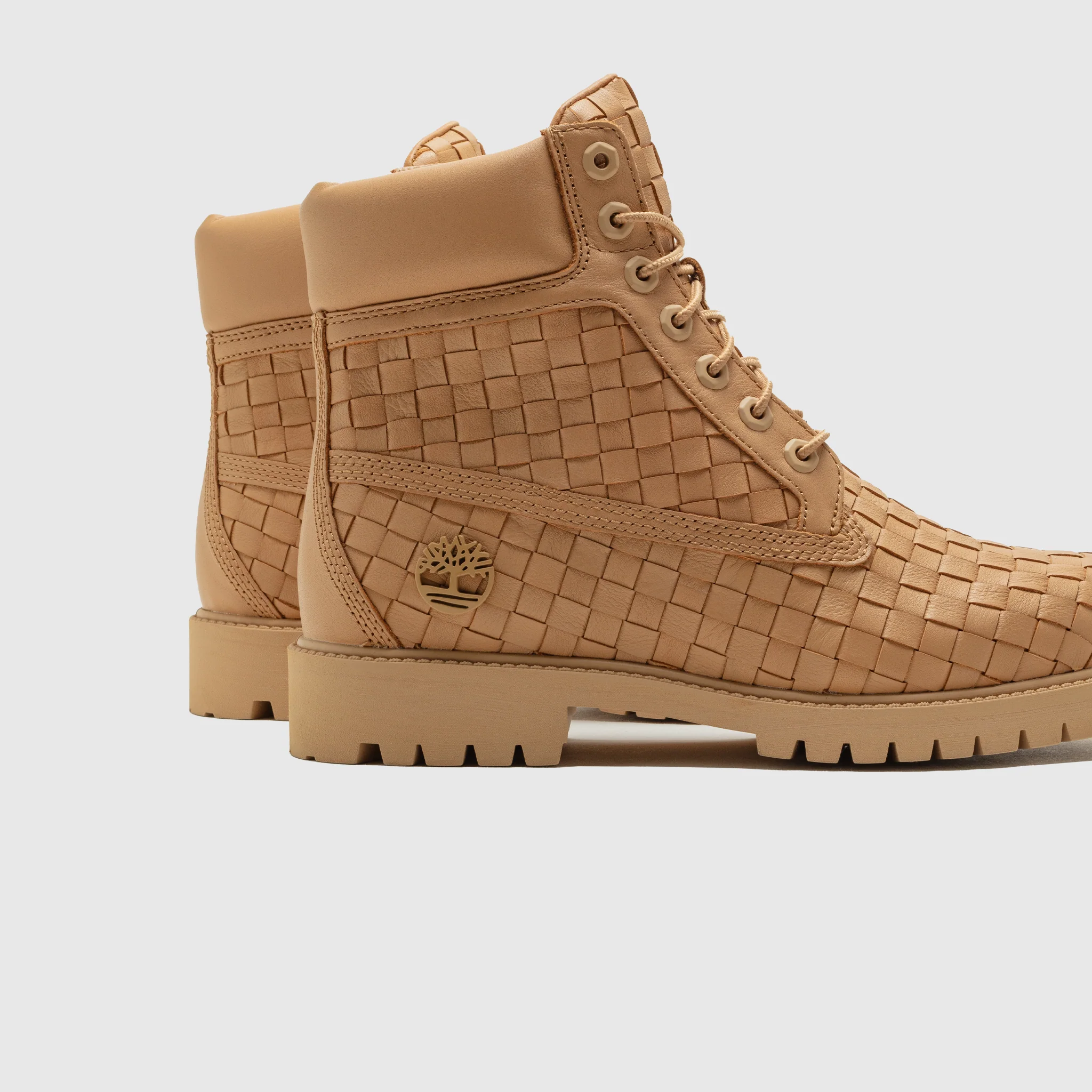 PREMIUM WOVEN 6 INCH BOOT "BEIGE FULL-GRAIN" - Image 5