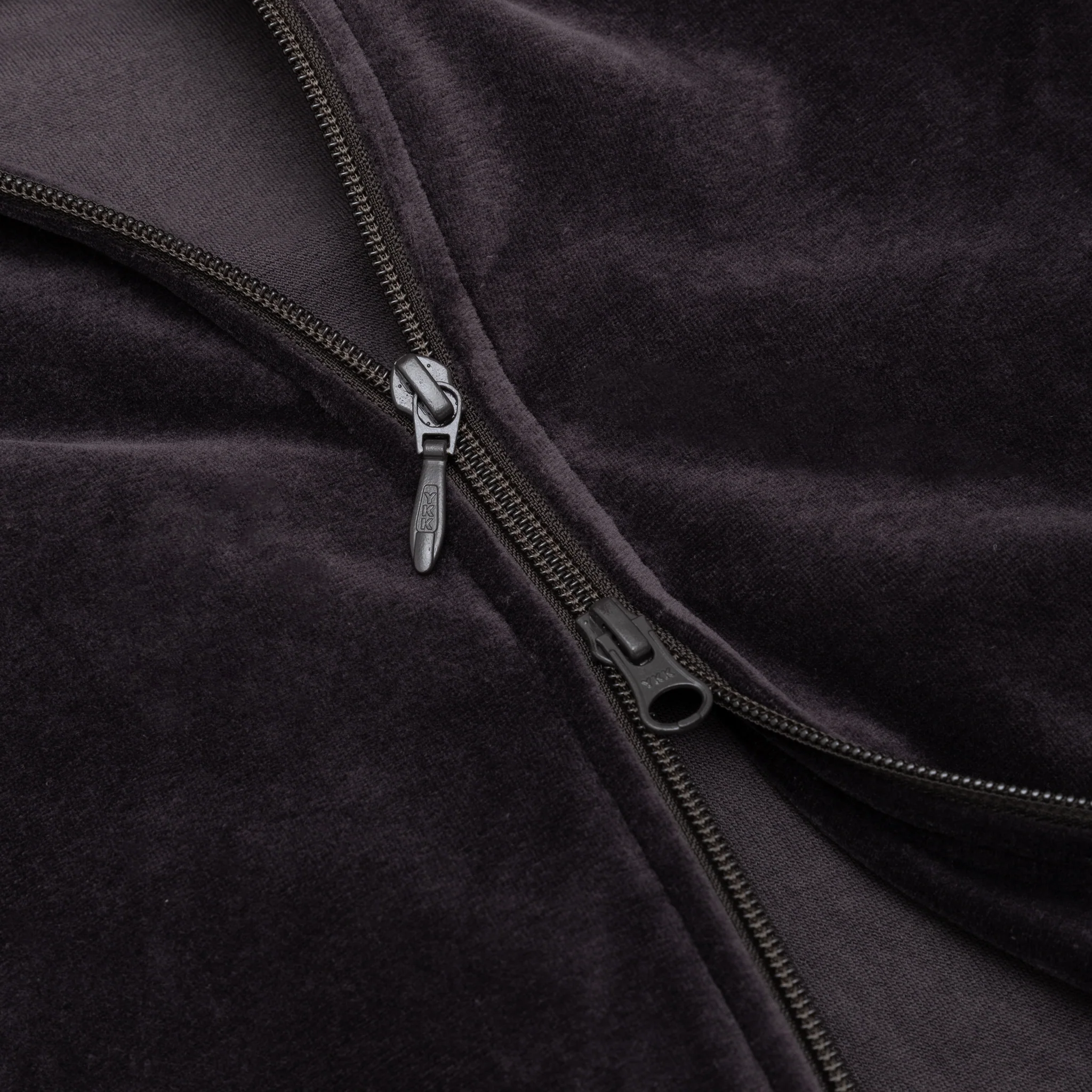 VELOUR RIB COLLAR TRACK JACKET - Image 3