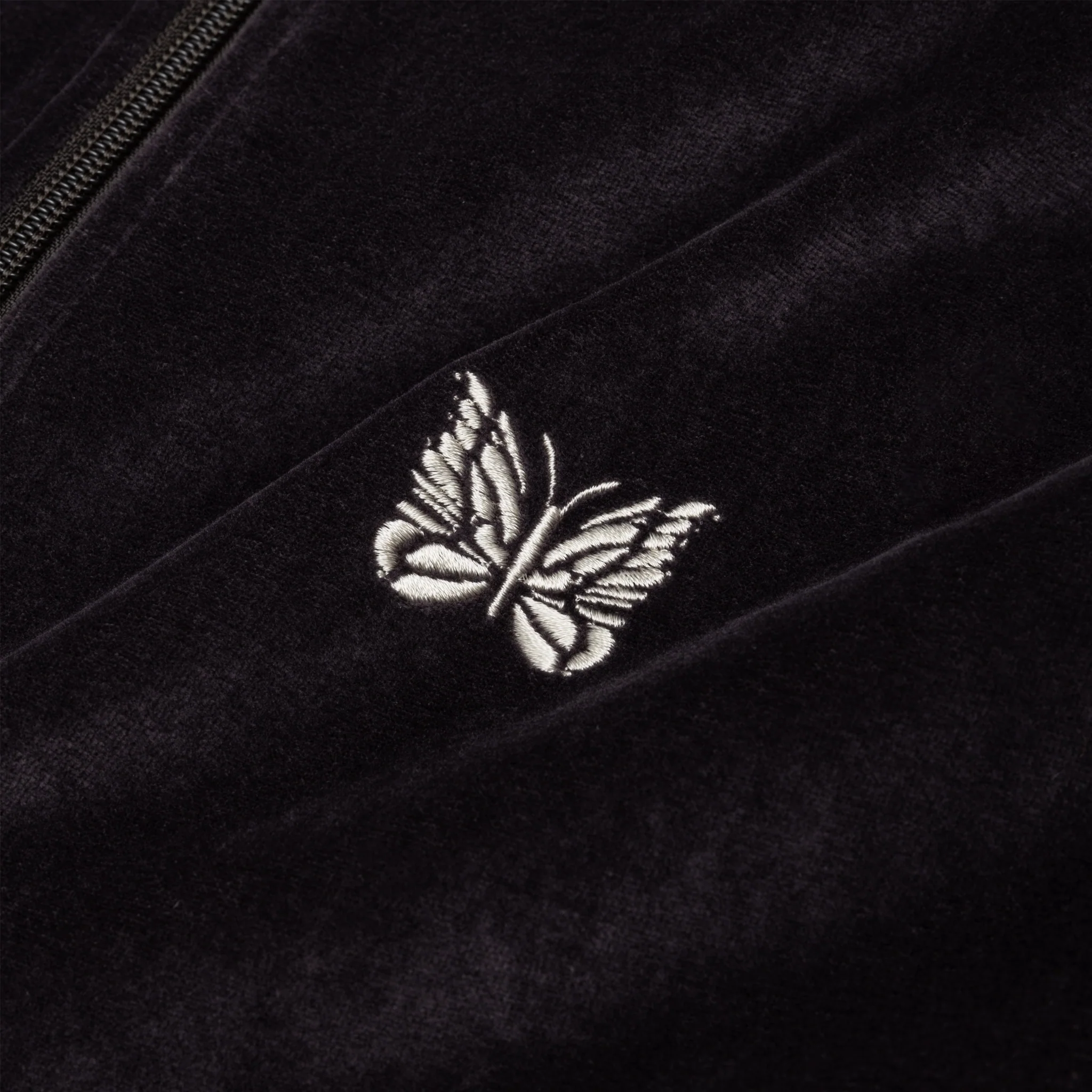 VELOUR RIB COLLAR TRACK JACKET - Image 4