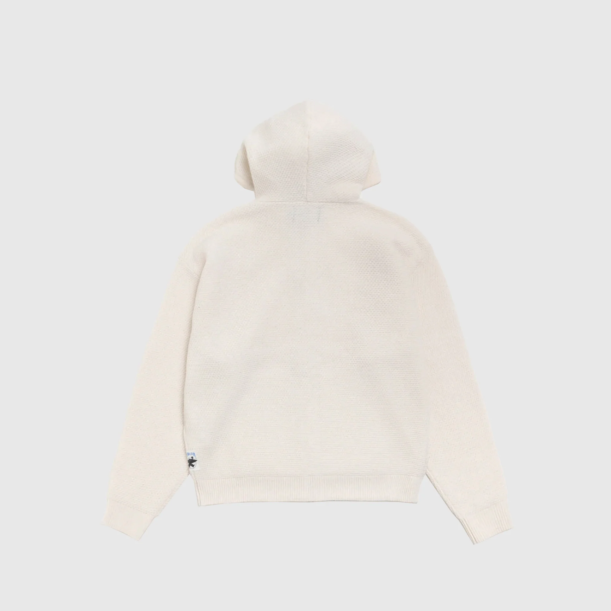 TEXTURED ZIP HOODED SWEATER - Image 2