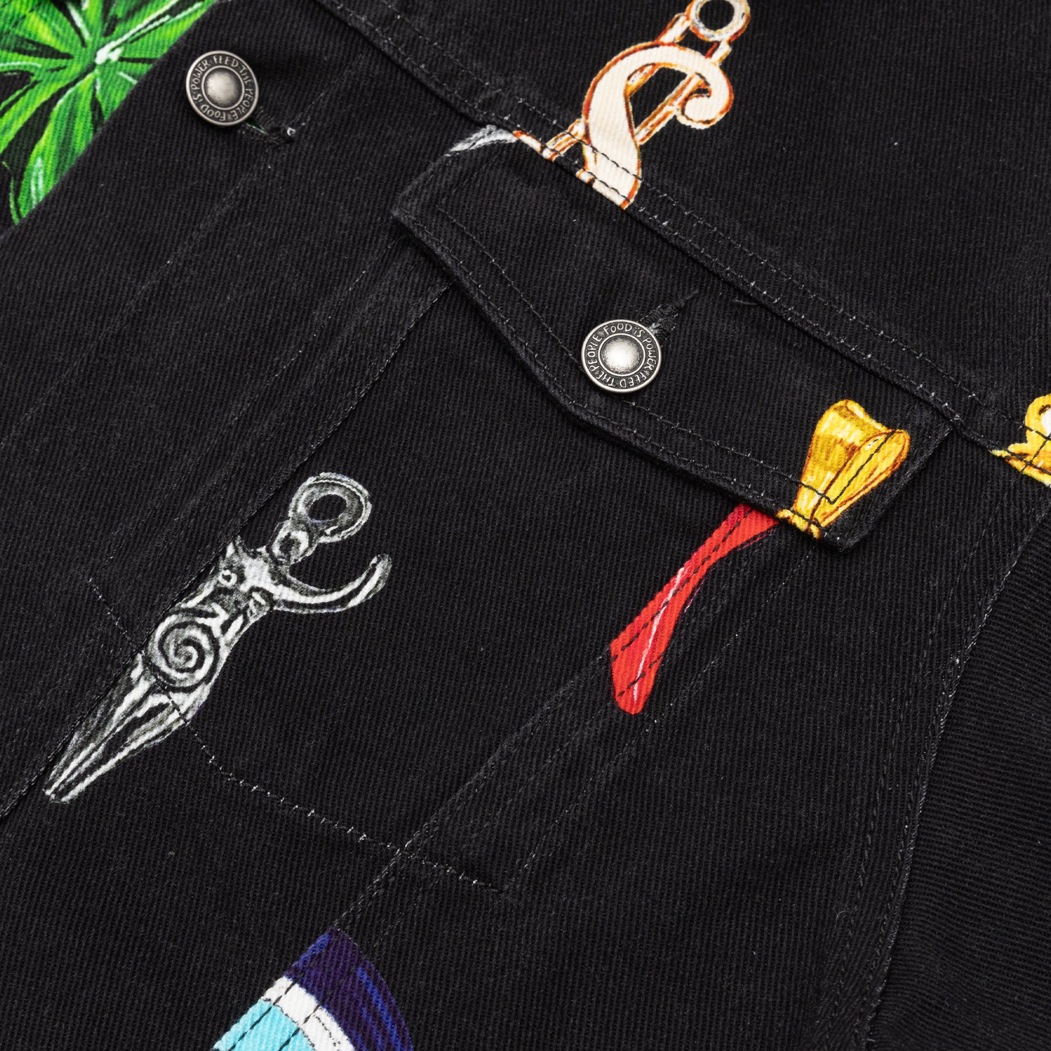 CHARM PRINT DENIM JACKET - Image 4