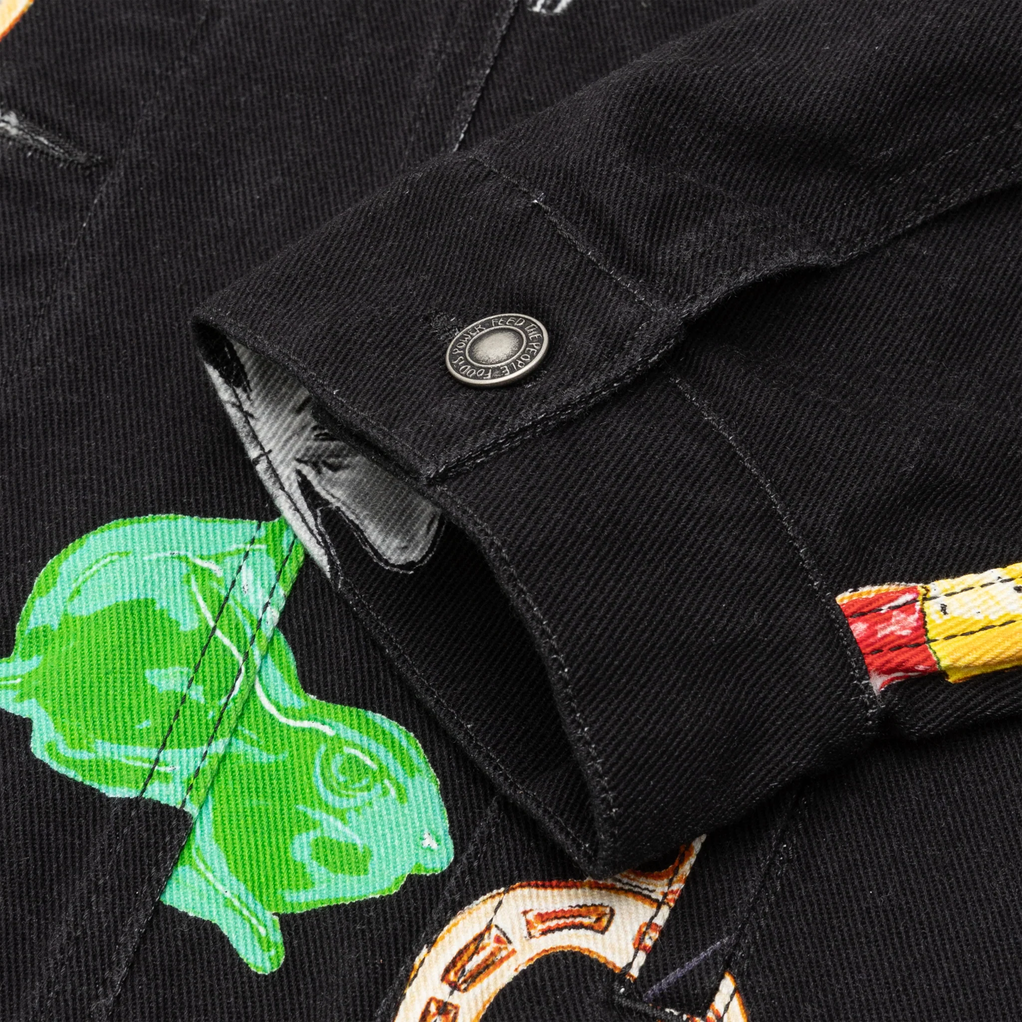 CHARM PRINT DENIM JACKET - Image 5