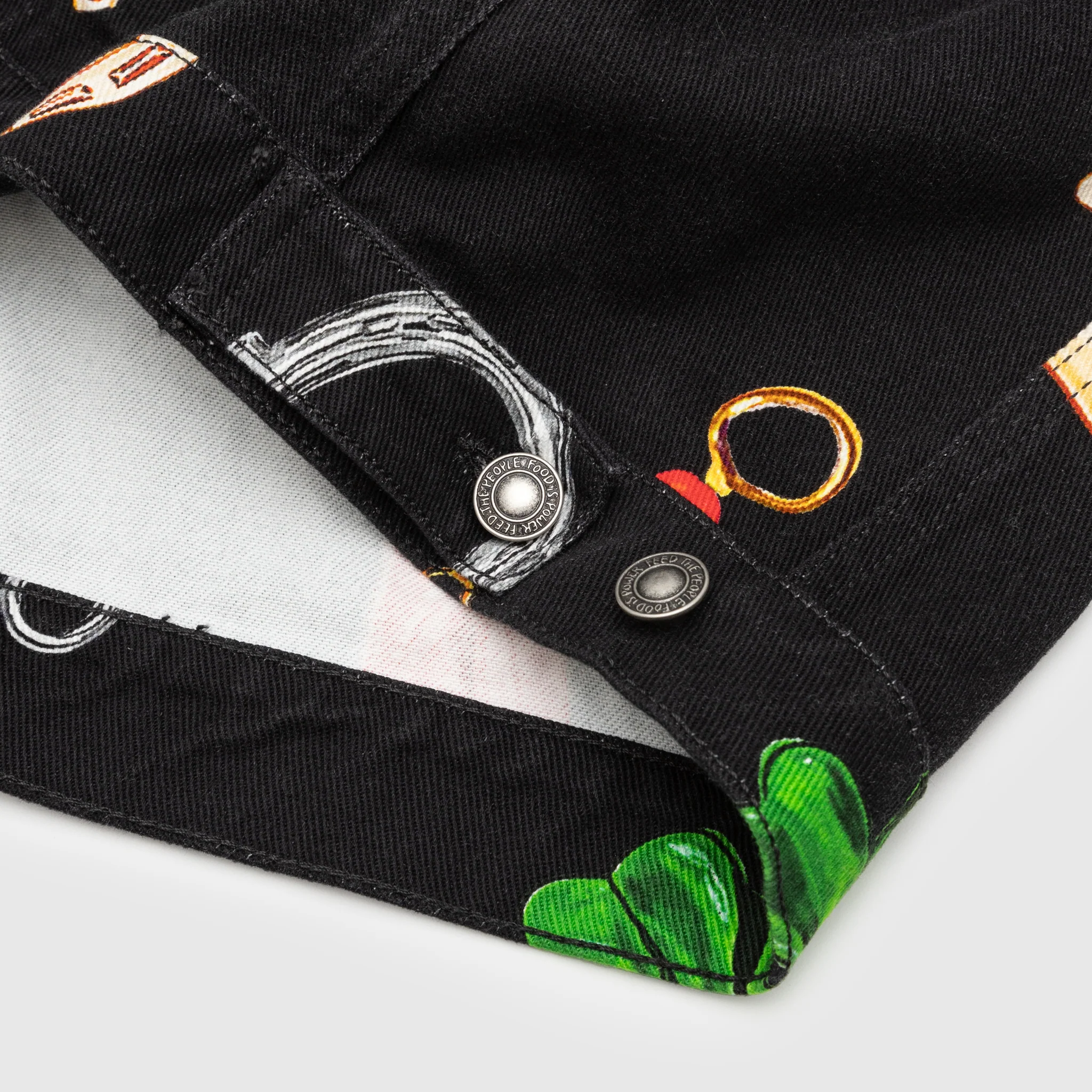 CHARM PRINT DENIM JACKET - Image 6