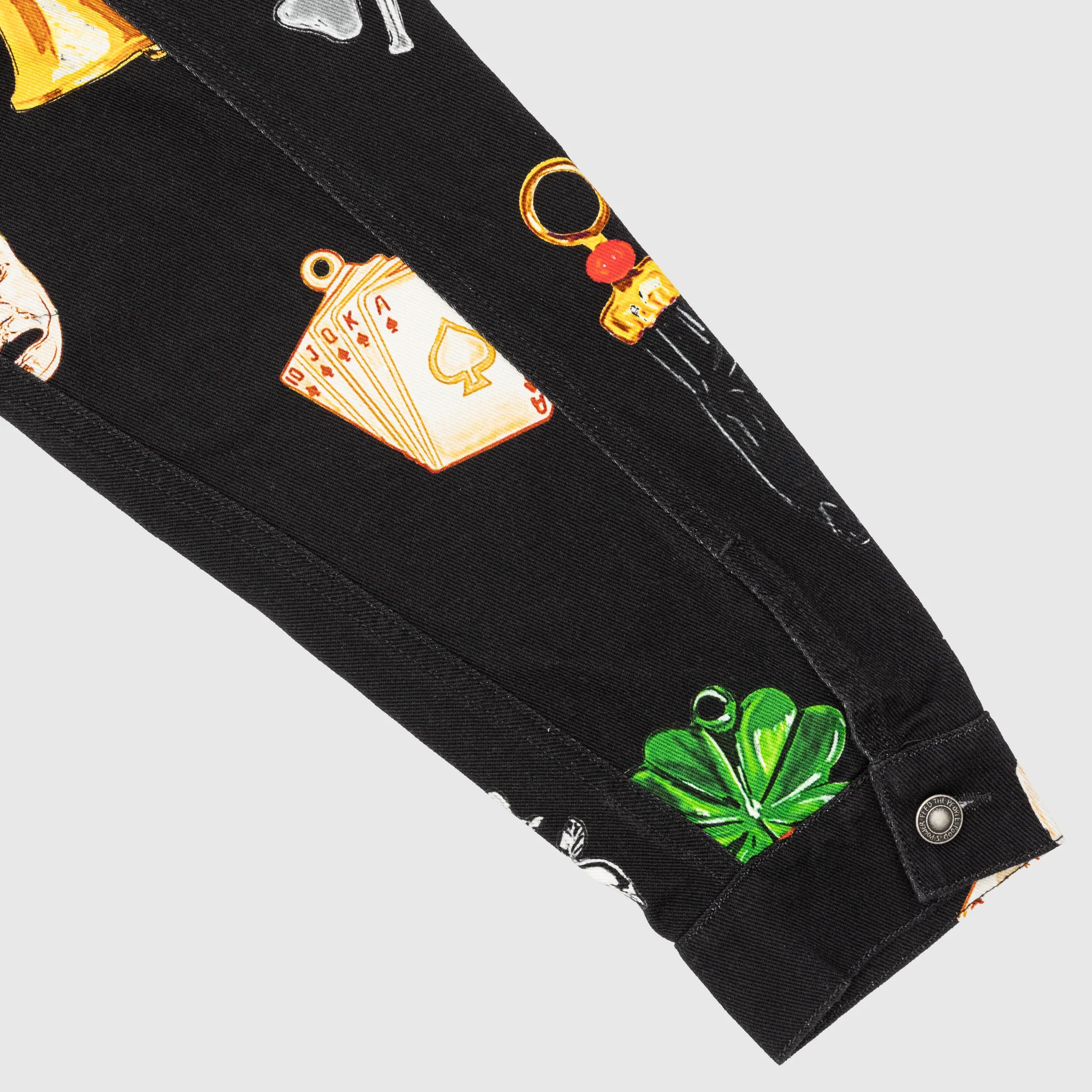 CHARM PRINT DENIM JACKET - Image 7
