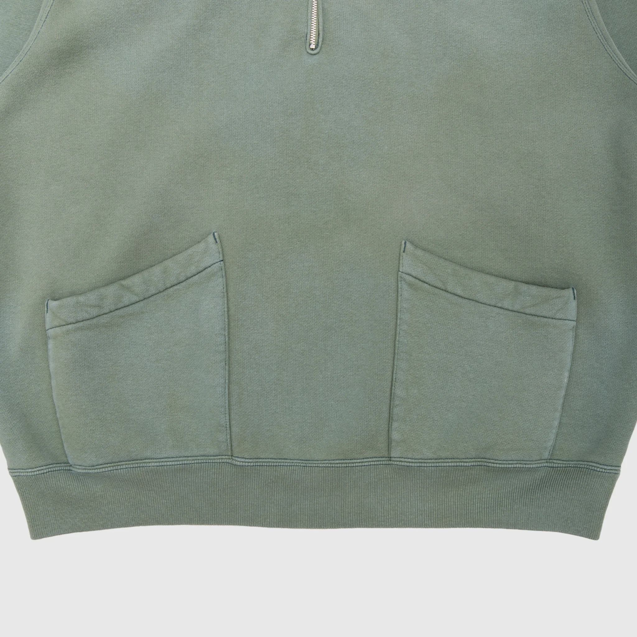 VINTAGE SAILOR HOOD HALF-ZIP SWEATSHIRT - Image 9