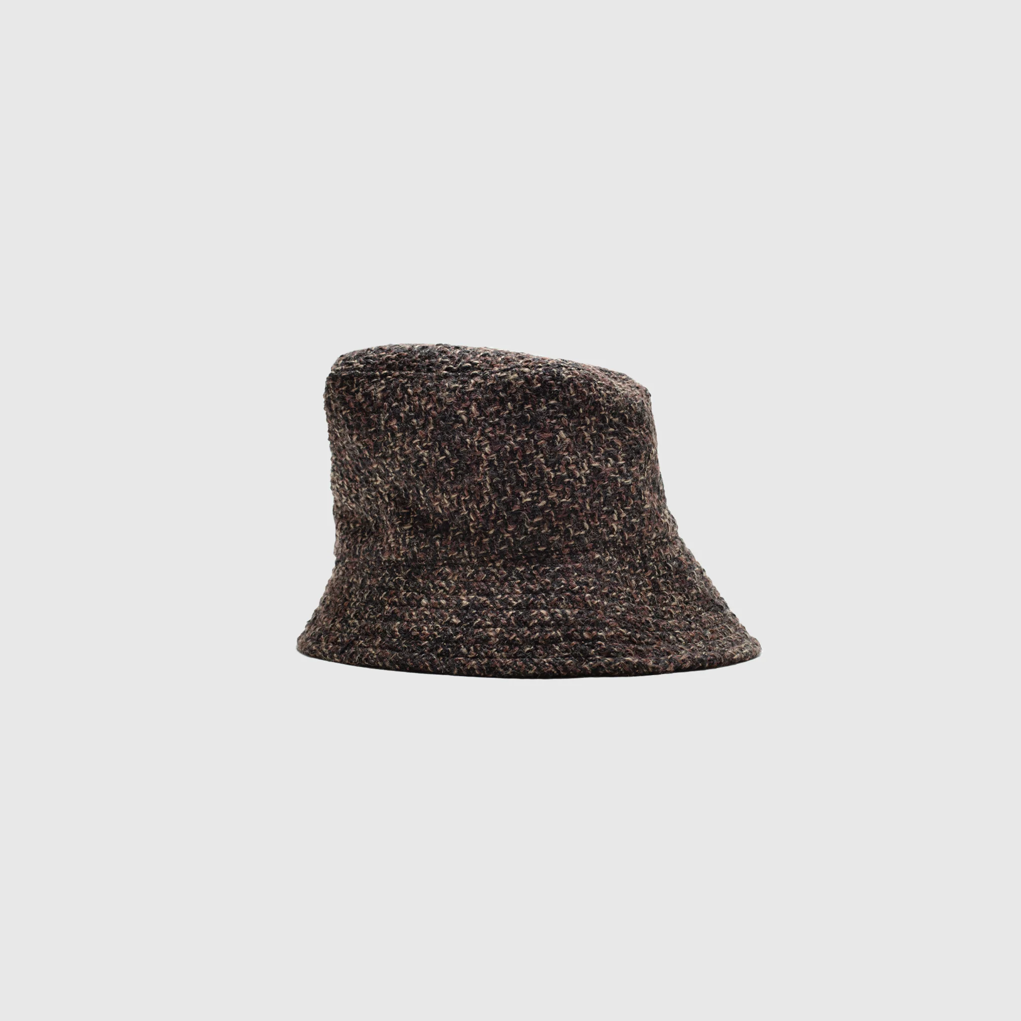 WOOL TWEED BOUCLE BUCKET HAT - Image 4