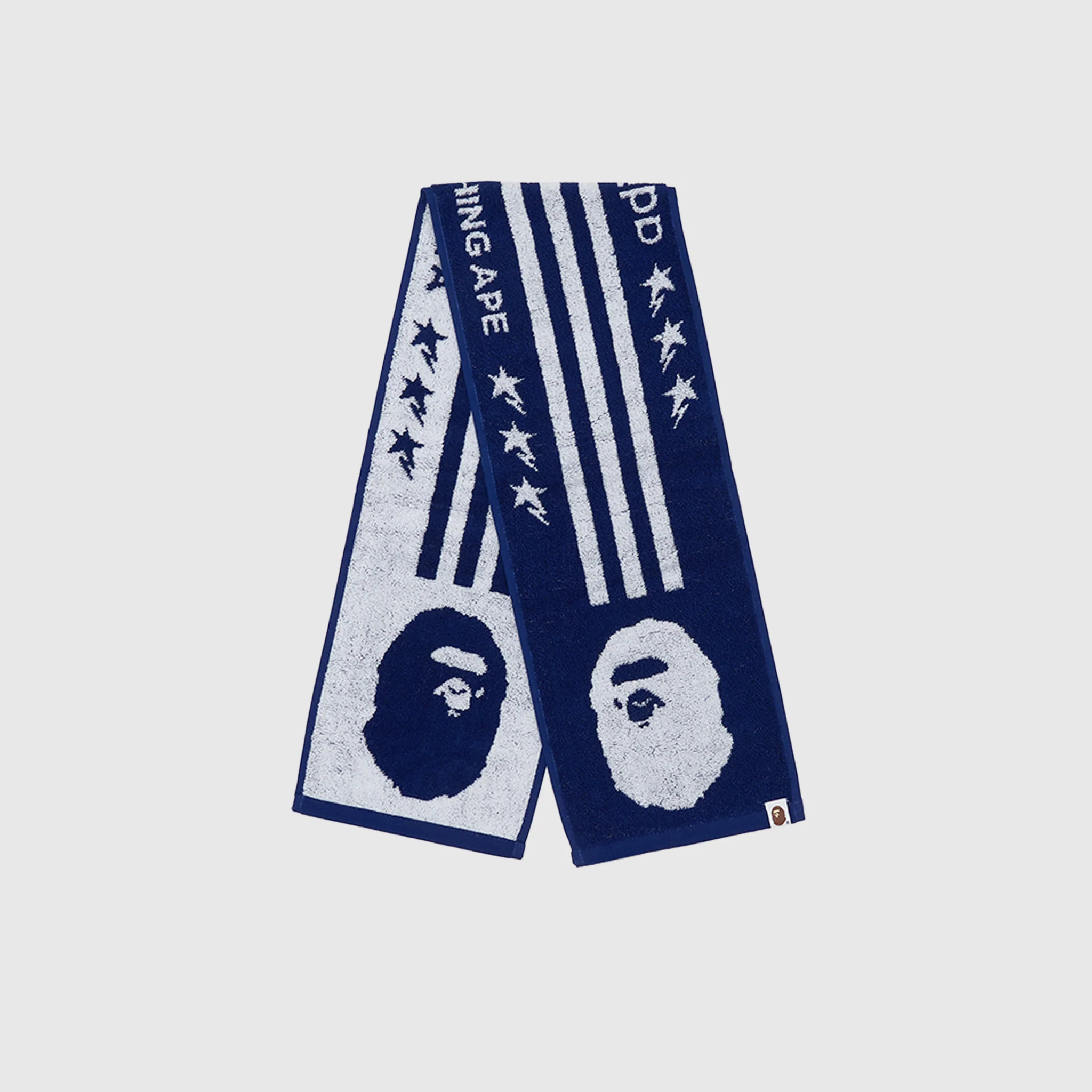 x BAPE FOOTBALL TOWEL "BLUE"
